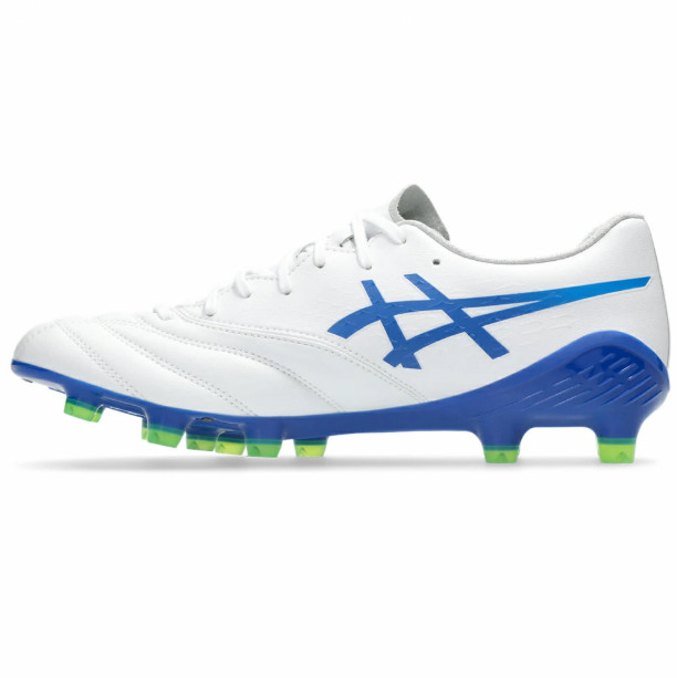 ASICS DS LIGHT X-FLY 6 1101A076 102 Soccer Cleats US 5.5-10 White Asics Blue