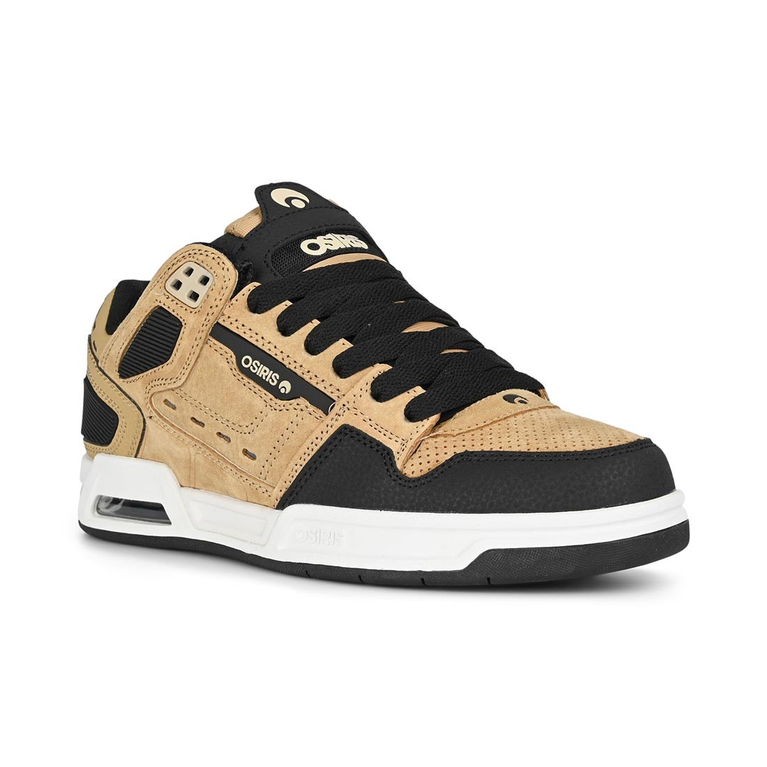 Osiris Peril Skate Shoes – Tan/Black/White