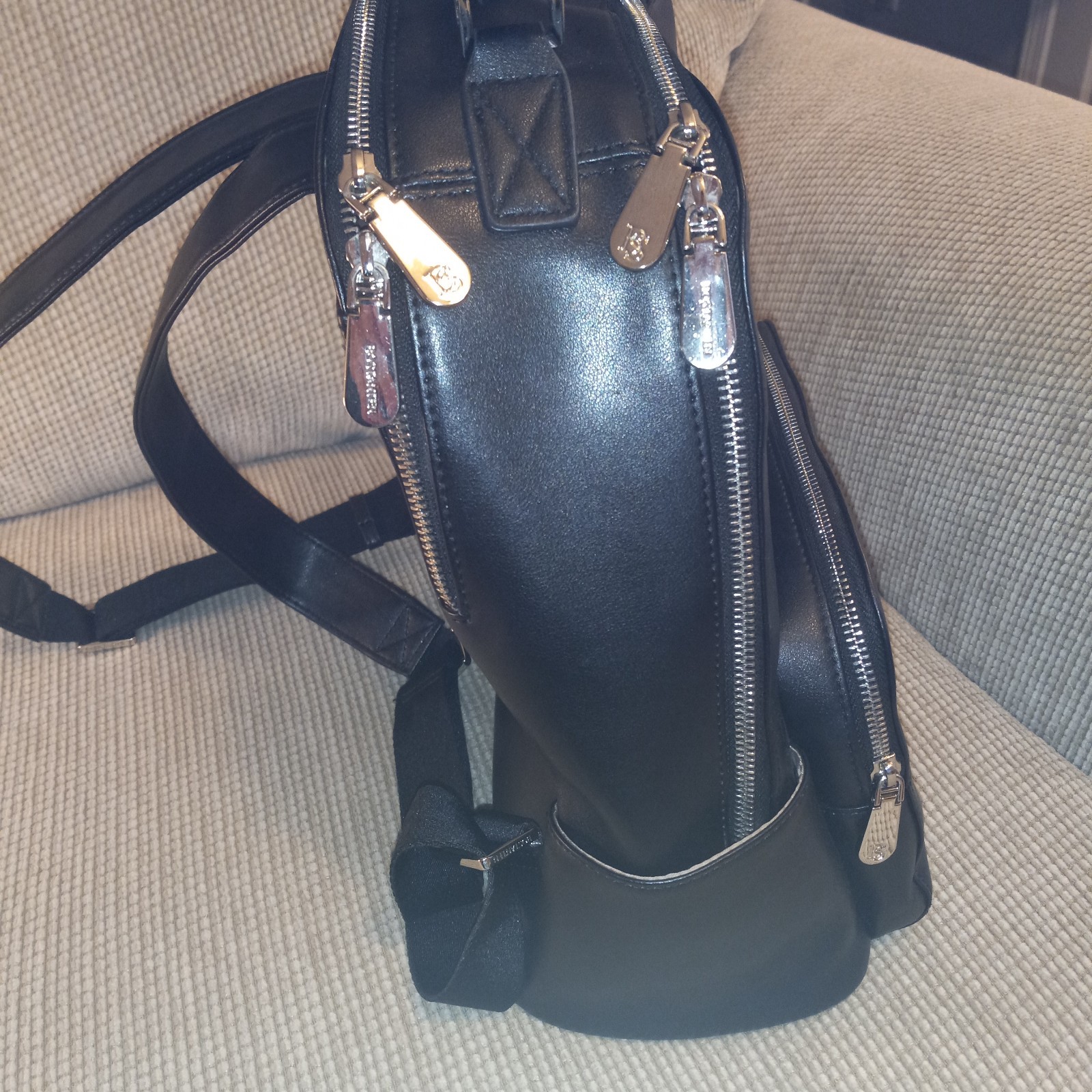 BOSTANTEN Genuine Leather 15.6 inch Laptop Backpack Travel College Shoulder Bag