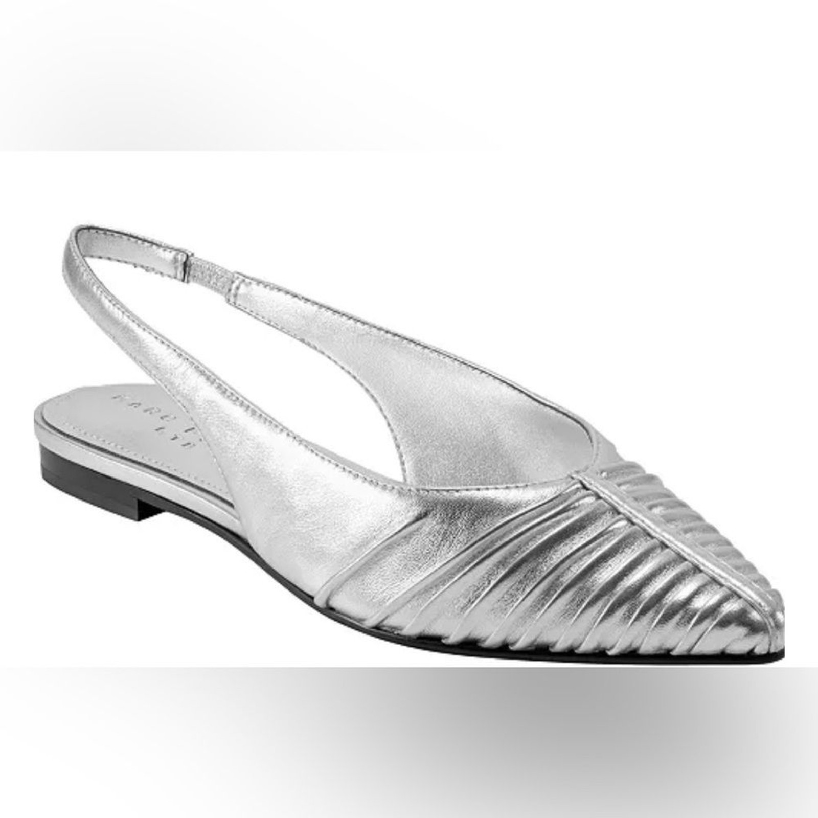 NIB Marc Fisher LTD Dalatee Ruched Slingback Flats – Size 6.5