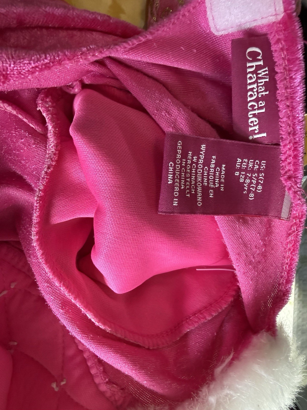 What A Character Aurora Sleeping Beauty Girls 7-8 Pink Hoop Costume