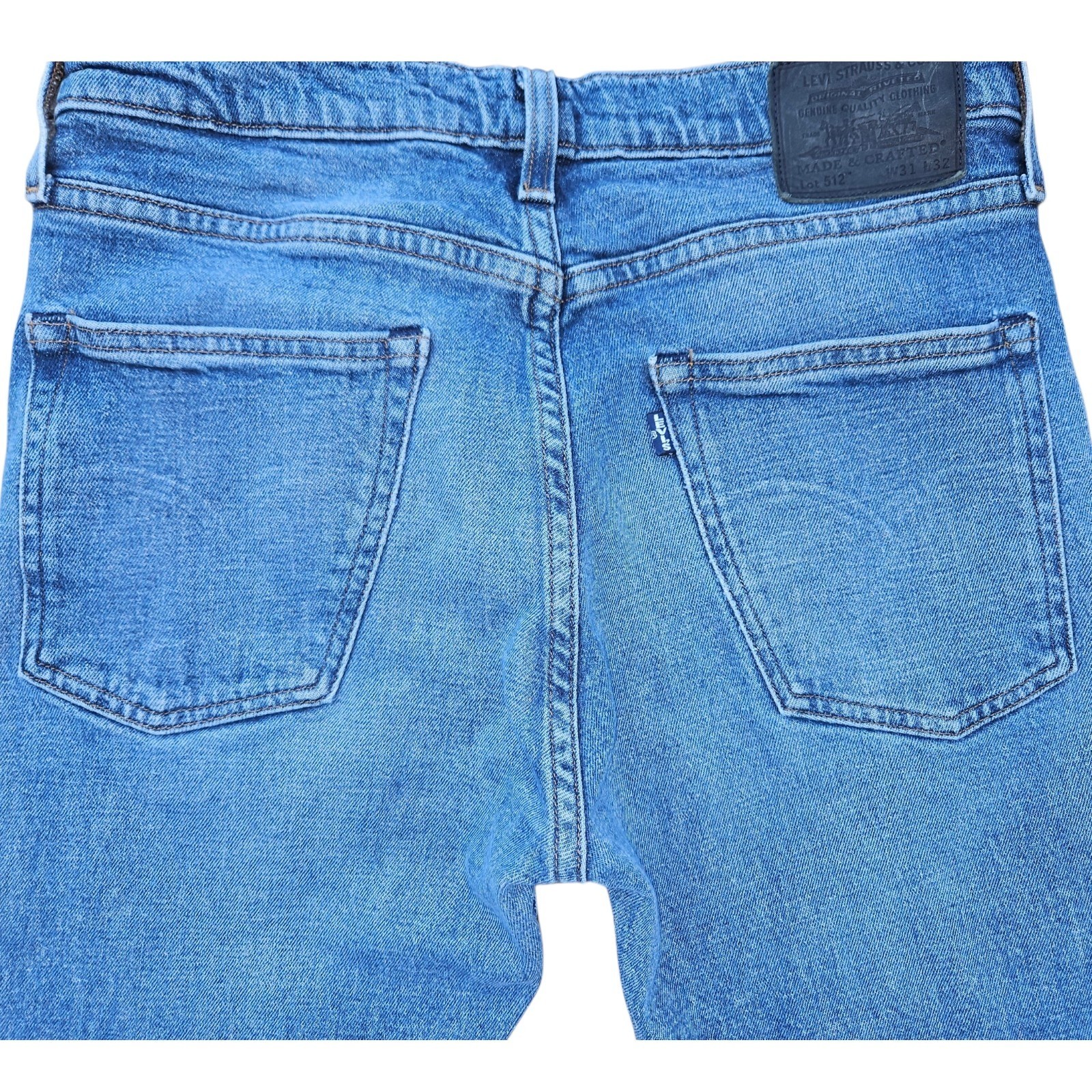 Levi’s Made & Crafted Selvedge Slim Taper Blue Jeans Men’s 31×32 Black Tab Denim