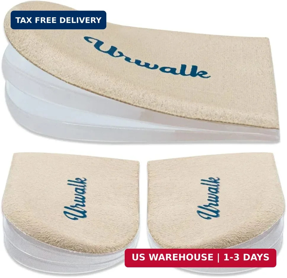 3 Layers Adjustable Supination & Over-Pronation Corrective Shoe Inserts, Medial