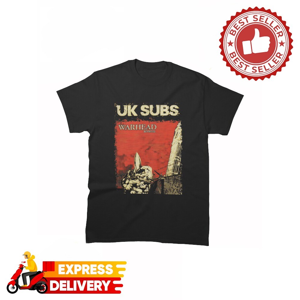 Popular New U.K. Subs in the Radiant Passageway of Warhead Tshirt Sizes S to 5XL