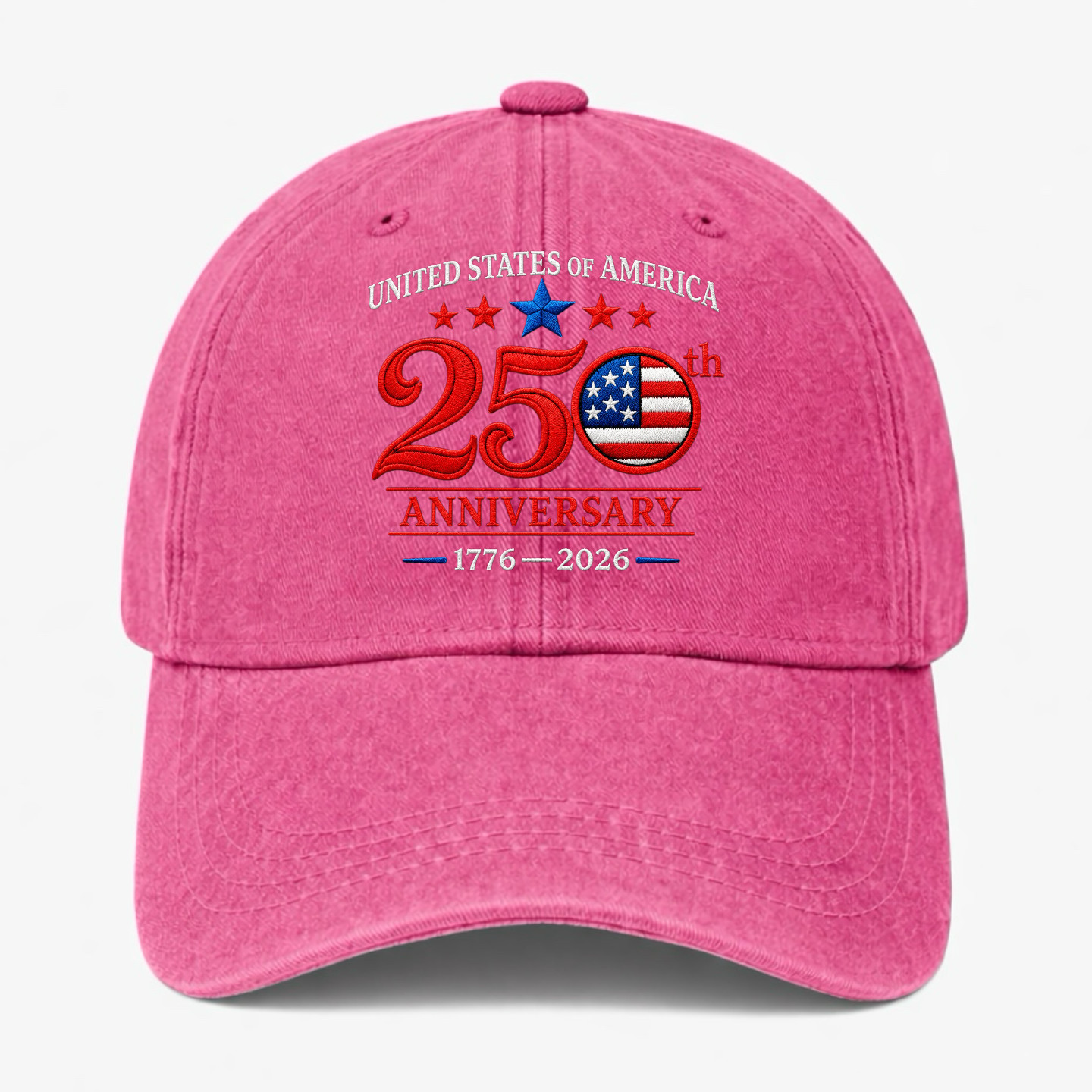 USA 250th Anniversary Hat America 1776-2026 Patriotic Baseball Cap Adjustable