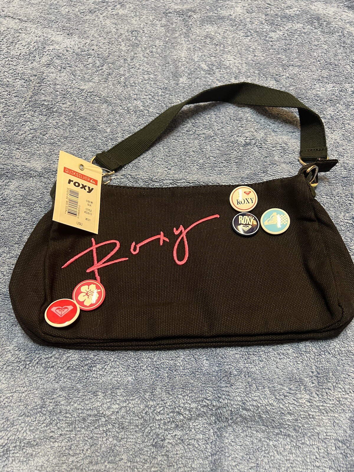 Roxy Quiksilver Embroidered Button Shoulder Bag Brand New 9.5” X 6” X 2.25”