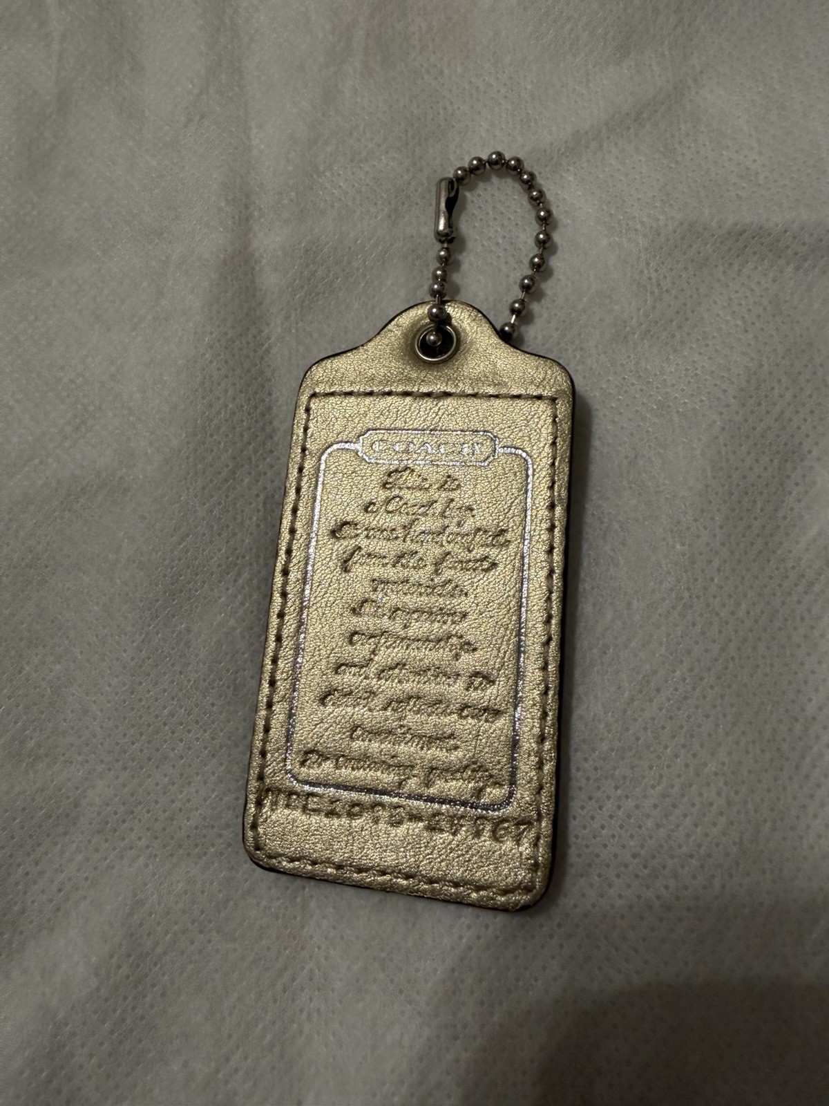 Coach XL Hang Tag