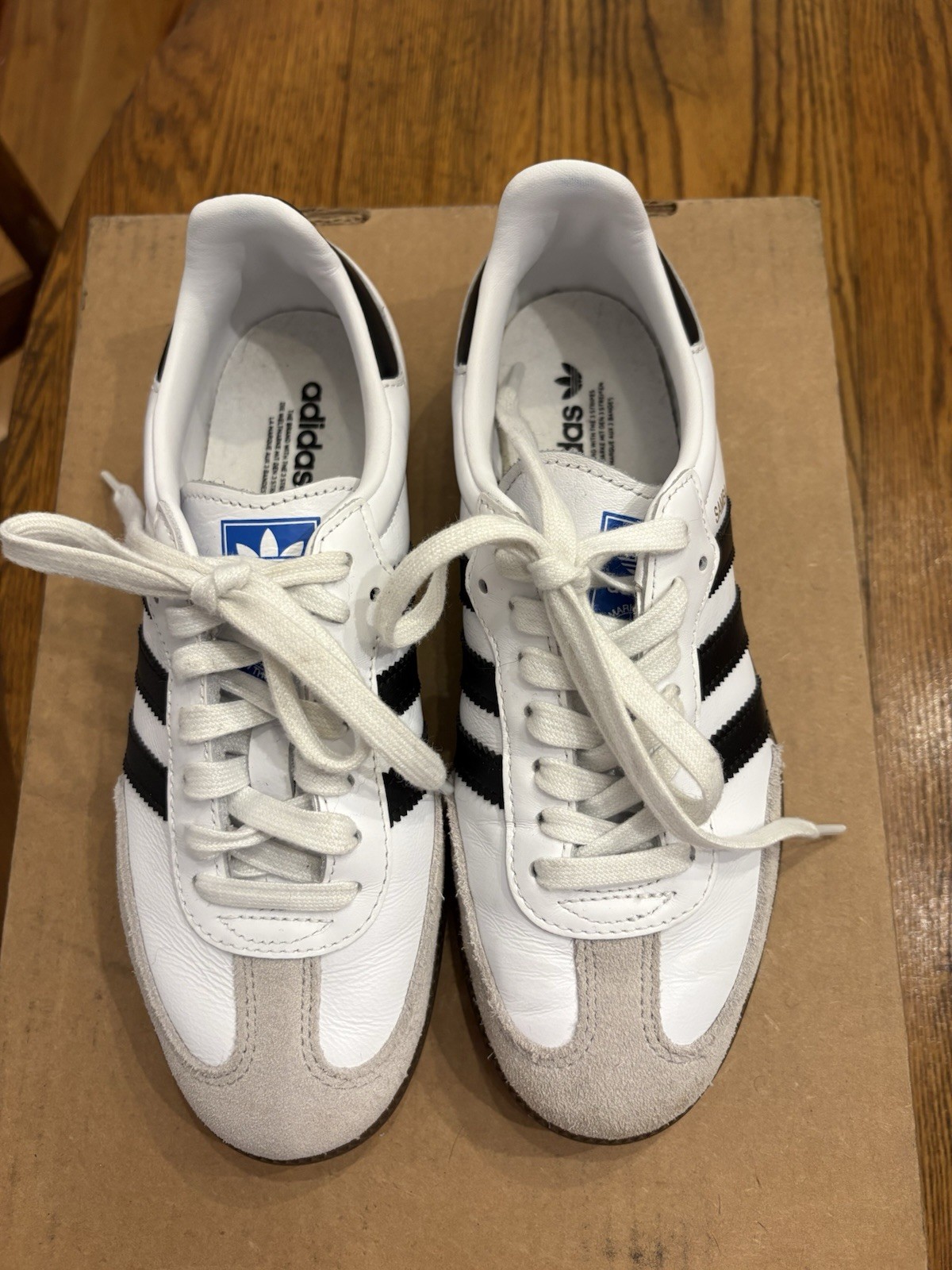 Size 6 – adidas Samba OG White Clear Granite W