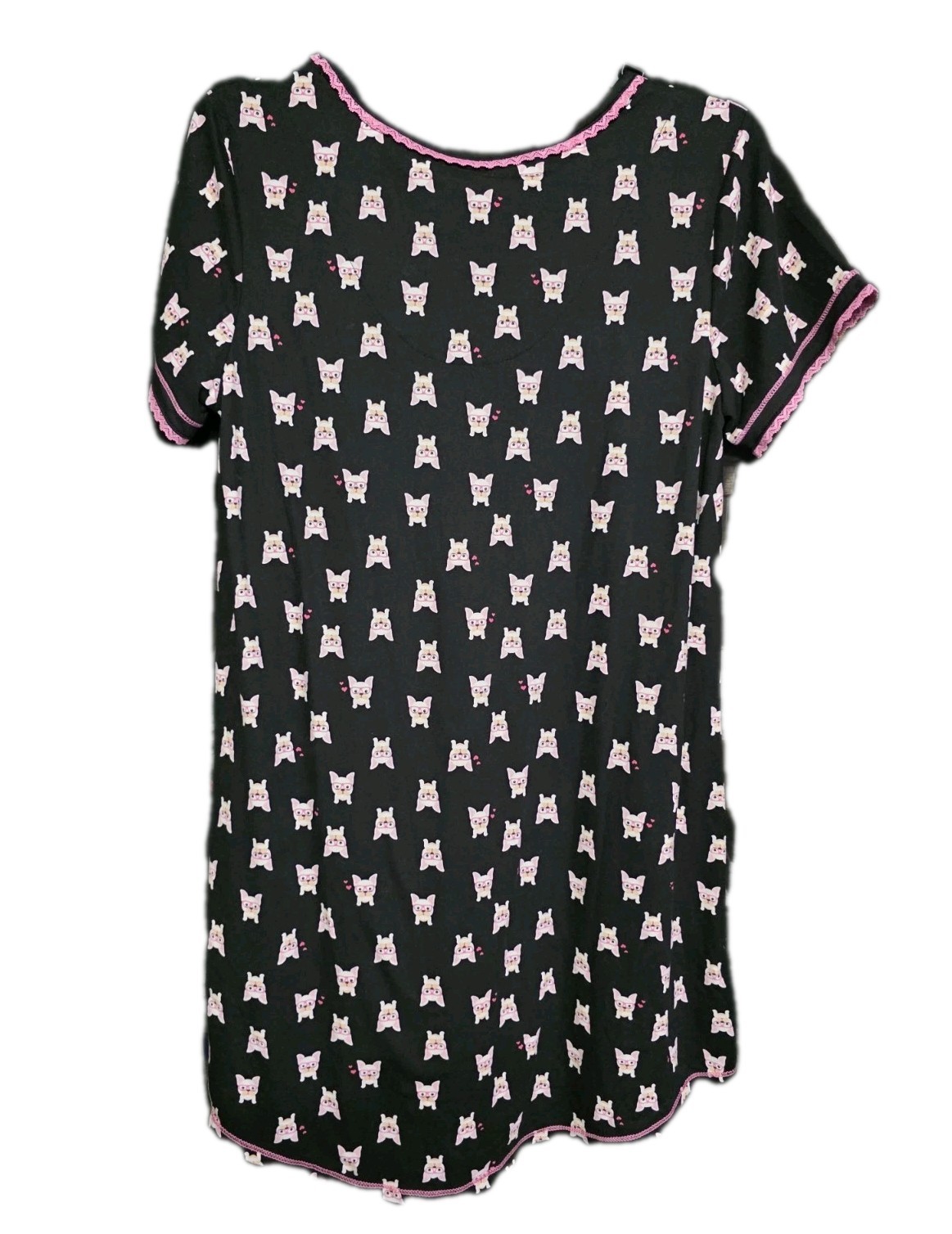 NWT Kensie All Over Frenchie Dog Print Sleep Shirt Nightgown Pajama Women’s M