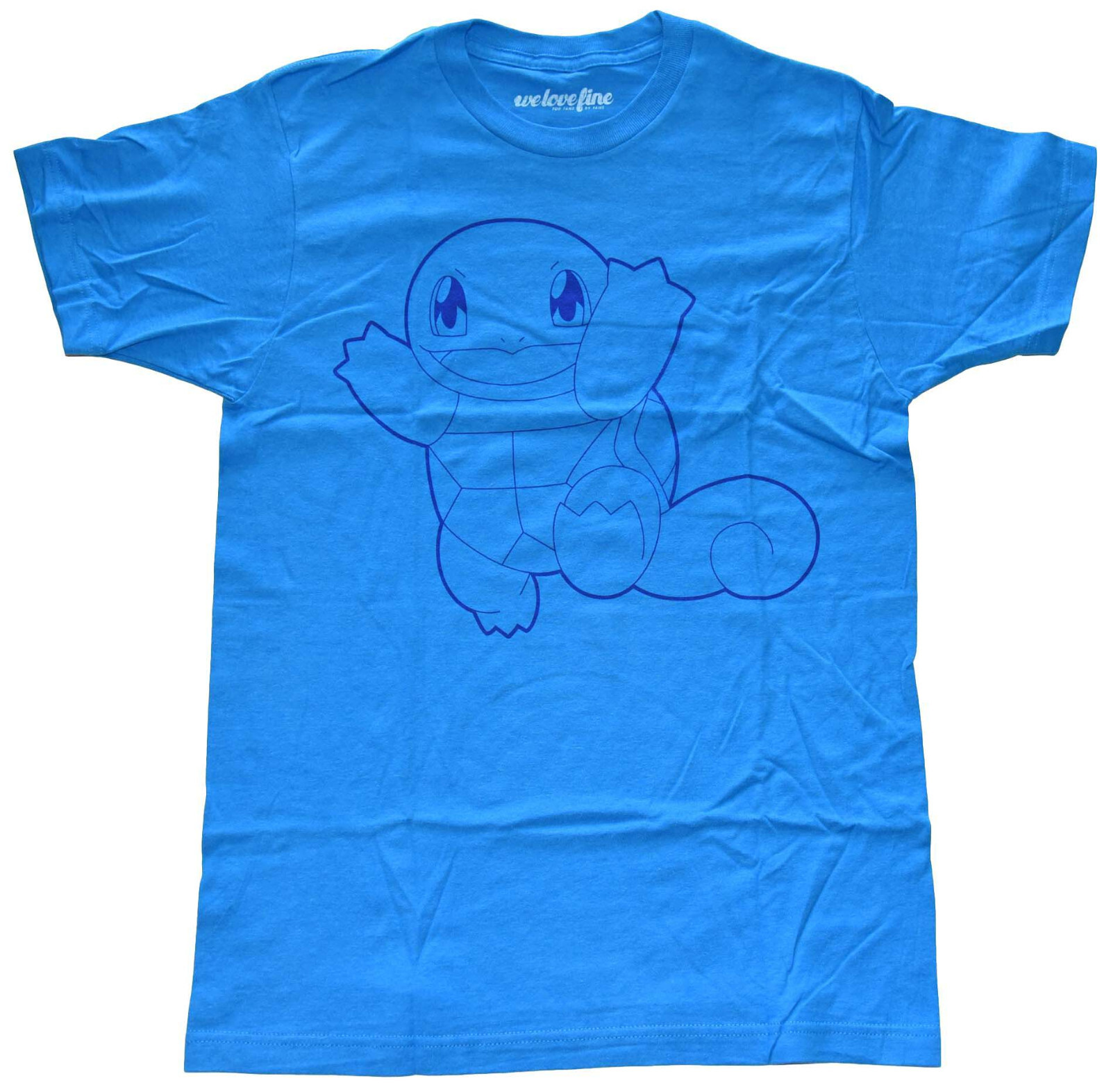 Pokemon Squirtle Men’s Turquoise Graphic T-Shirt New