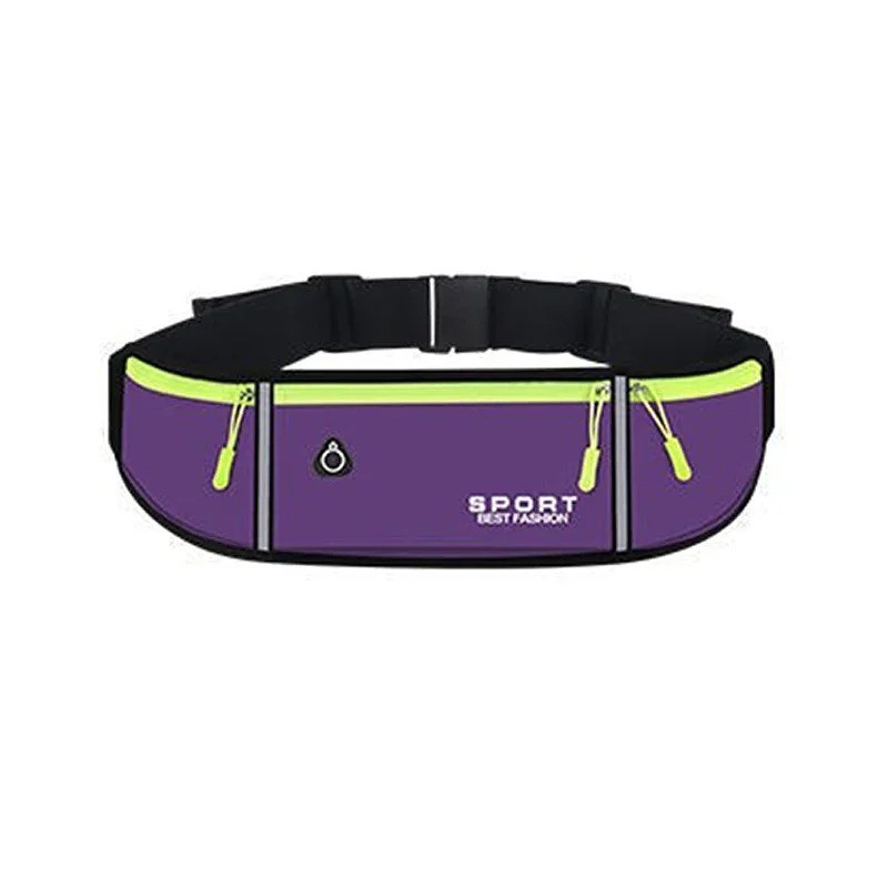 Waterproof Sport Runner Waist Bum Bag Running Jogging Belt Pouch Zip Fanny Pack