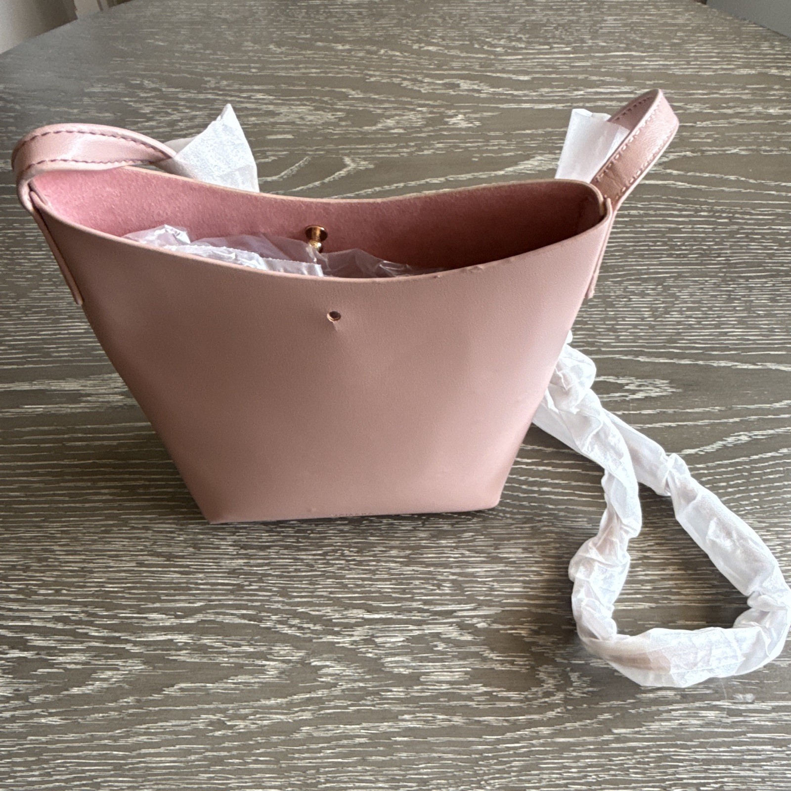 Anthropologie SAMARA Medium Shoulder Bag Crossbody Peony Pink Vegan Leather