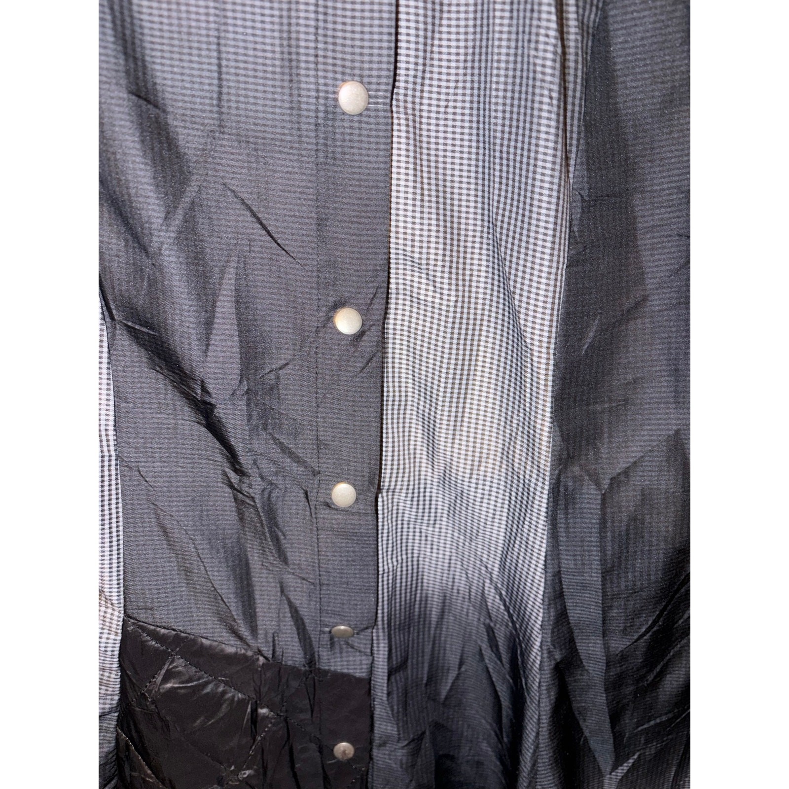 Alembika Urban Reflektor Storm Cocoon Shirt Dress Ombre Quilted Size 1 Oversized