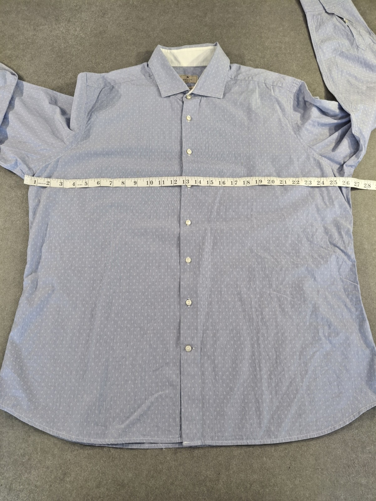 Hackett Mayfair Mens Navy Stripe Shirt 3XL Slim Fit 100% Cotton 48″ Ch Bulgaria