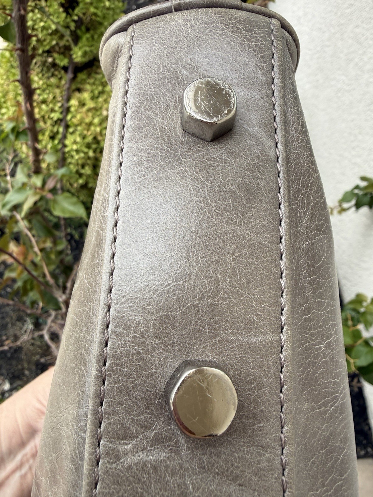 Rebecca Minkoff Classic Taupe Leather Large Crossbody / Clutch Mac Daddy 13 X10!
