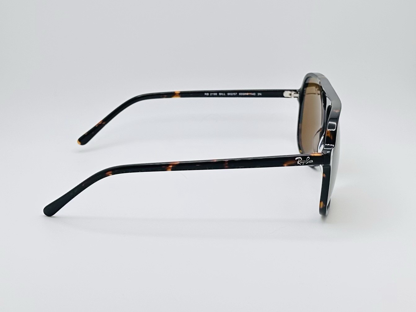 Ray Ban Bill RB2198 60mm Unisex Pilot Sunglasses – Havana Frame / Brown Lens