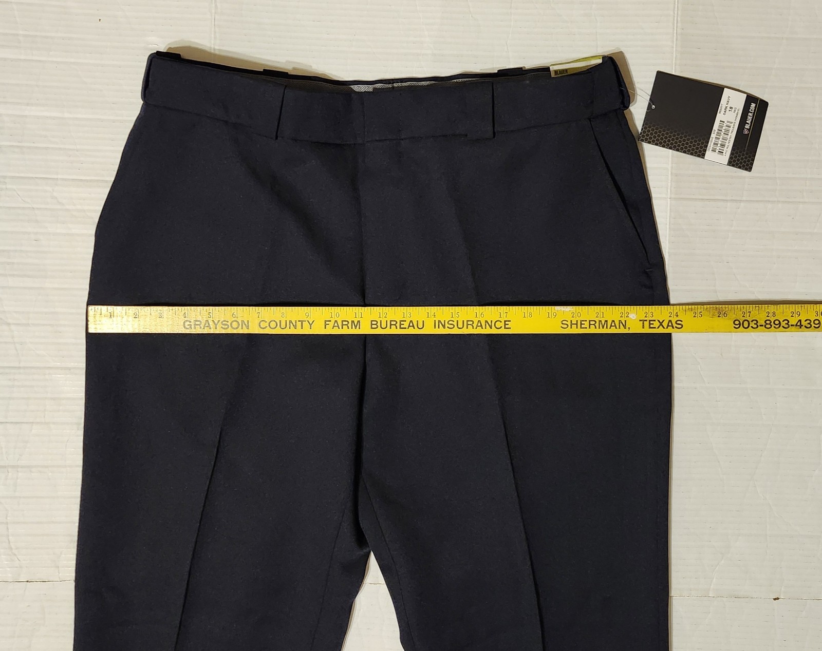 NWT Blauer Women’s 18 Dark Navy 4-Pocket Polyester Trousers Uniform Pants 8650