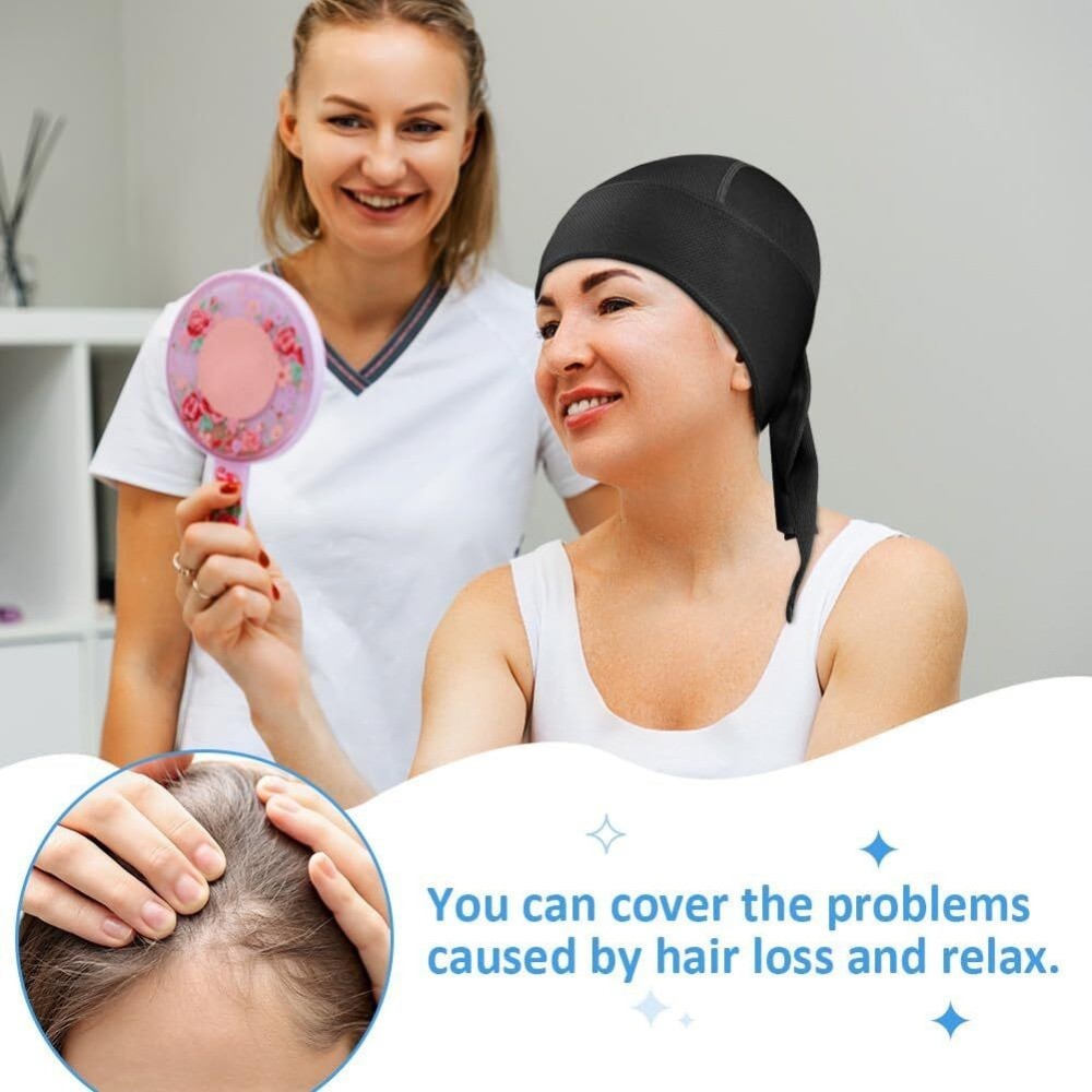 Sweat Wicking Beanie Hat Dew Rag UV Protection Sport Skull Cap Cooling Head Wrap