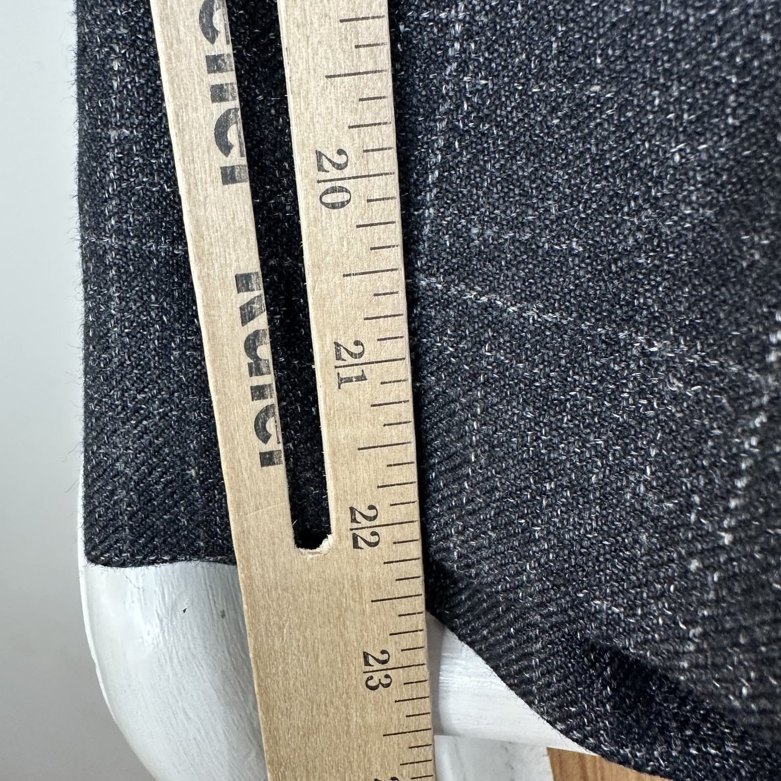 Majer Blazer Mens 44R Gray Windowpane 2 Button Silk Linen Wool Canvased Jacket