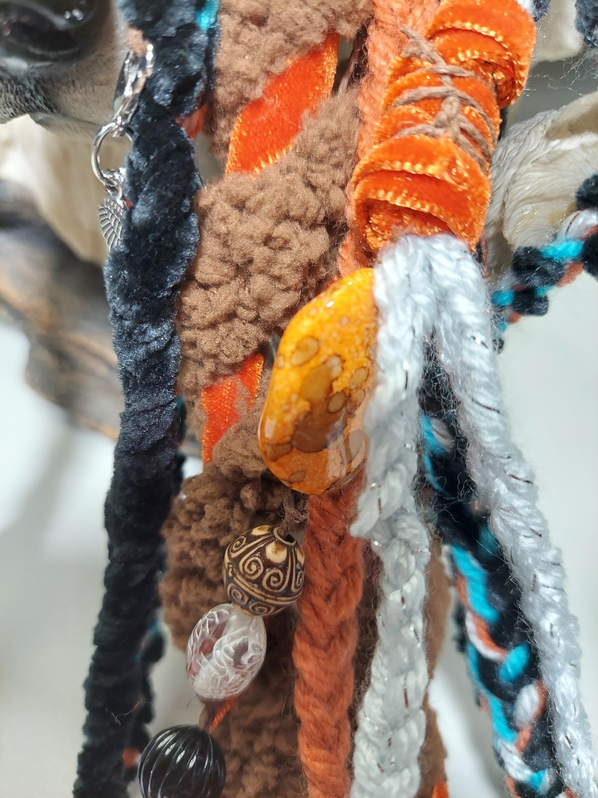 TKsTreasures Bohemian Style Hand-made Ponytail Accessory Long DREAD, 15-18 in.