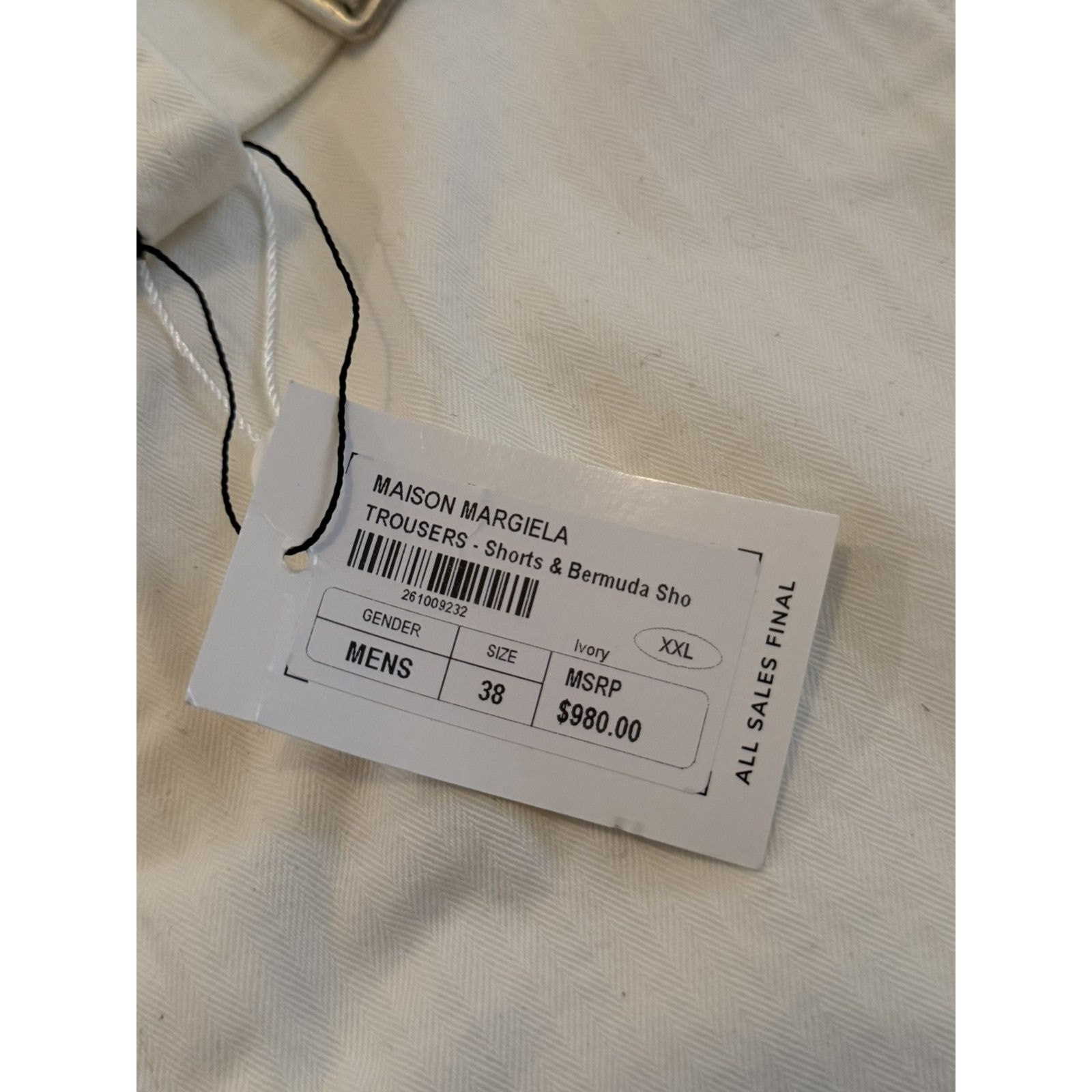 Maison Margiela deconstructed shorts 38