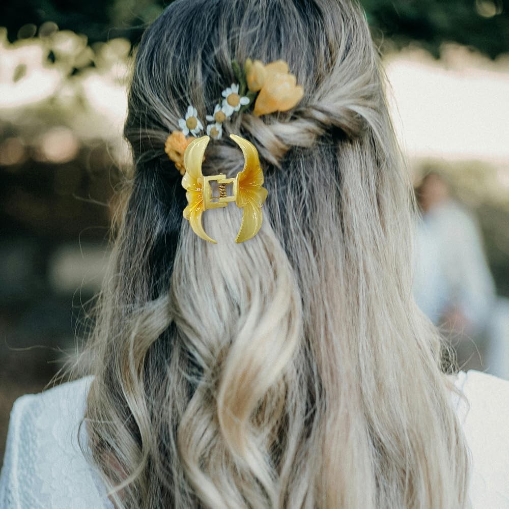 Firopia 6 Pcs Flower Hair Clips | Clip for Thick Thin 6pcs flower claws