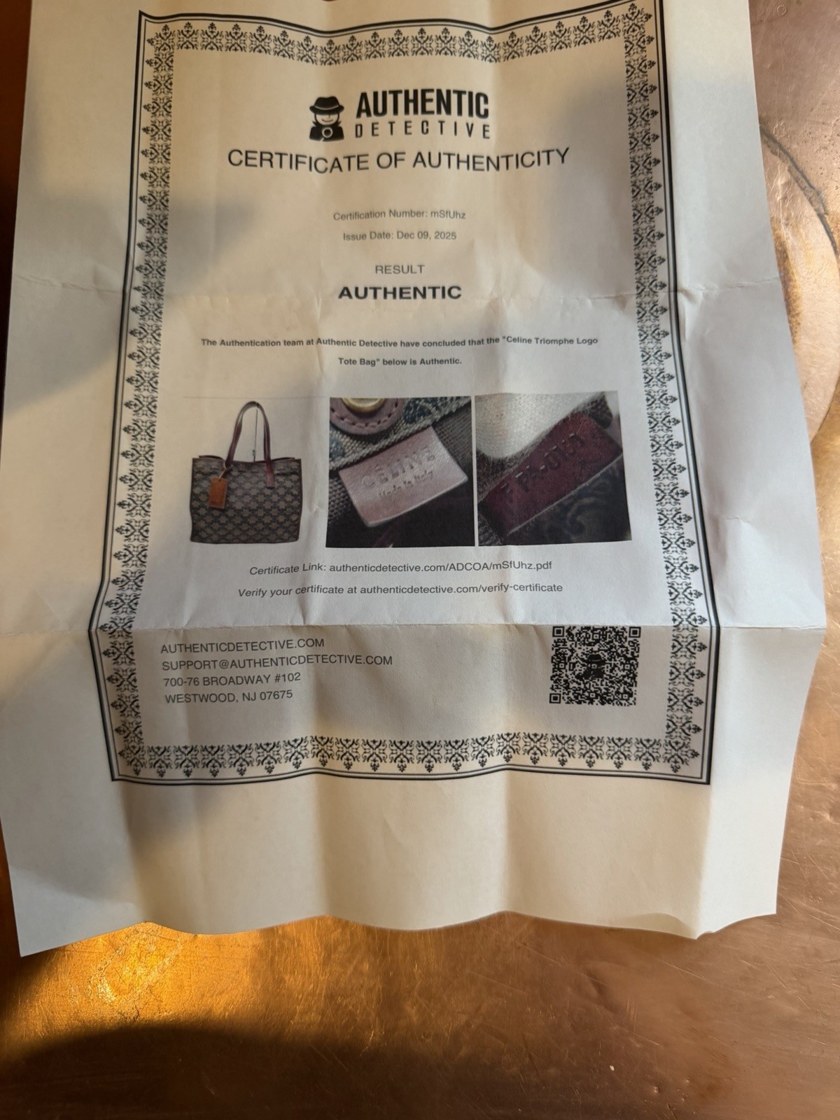 CELINE Triomphe Macadame Large Tote with snap closure. EXTREMELY RARE!