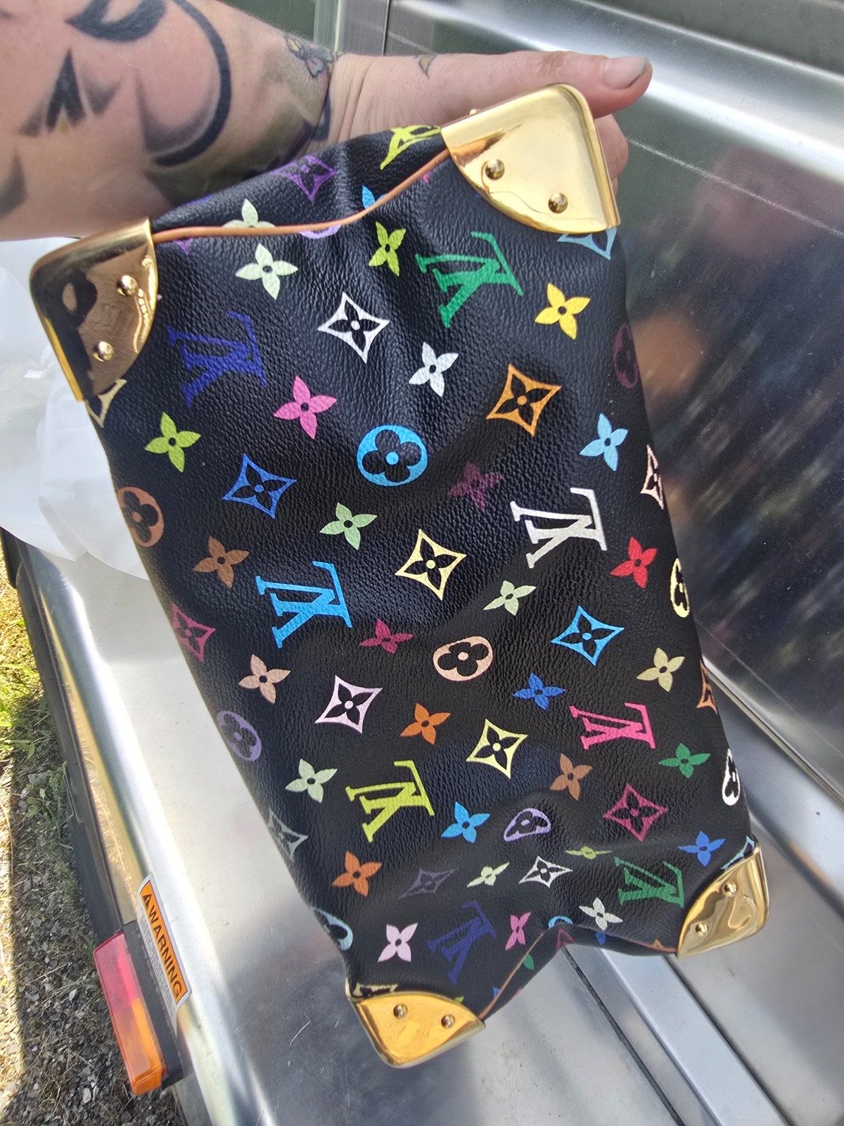 Louis Vuitton Takashi Murakami Speedy 30 Noir Bag Multicolor Black Monogram