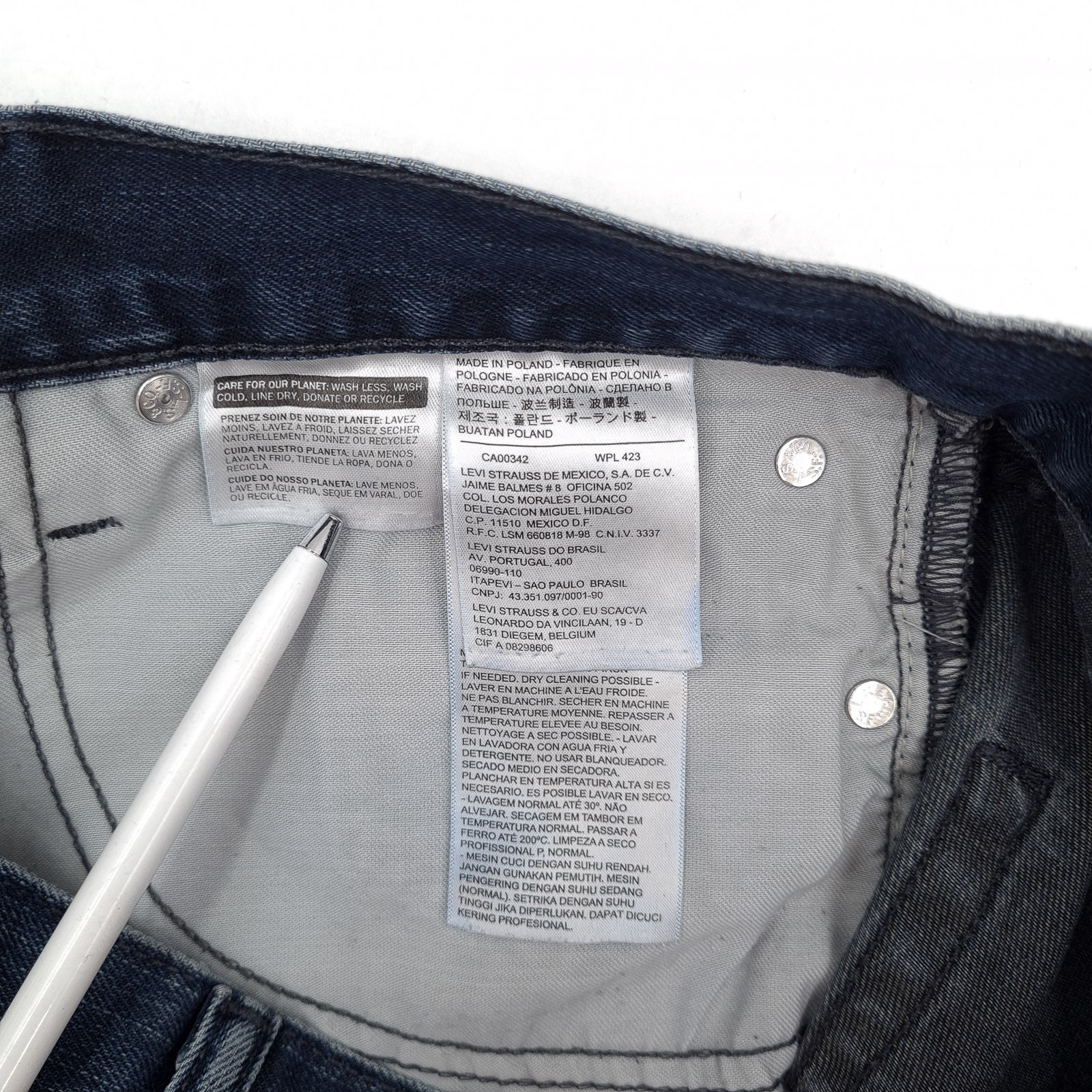 Levi’s Jeans 511 Men Slim Straight It5 Size W32 L34