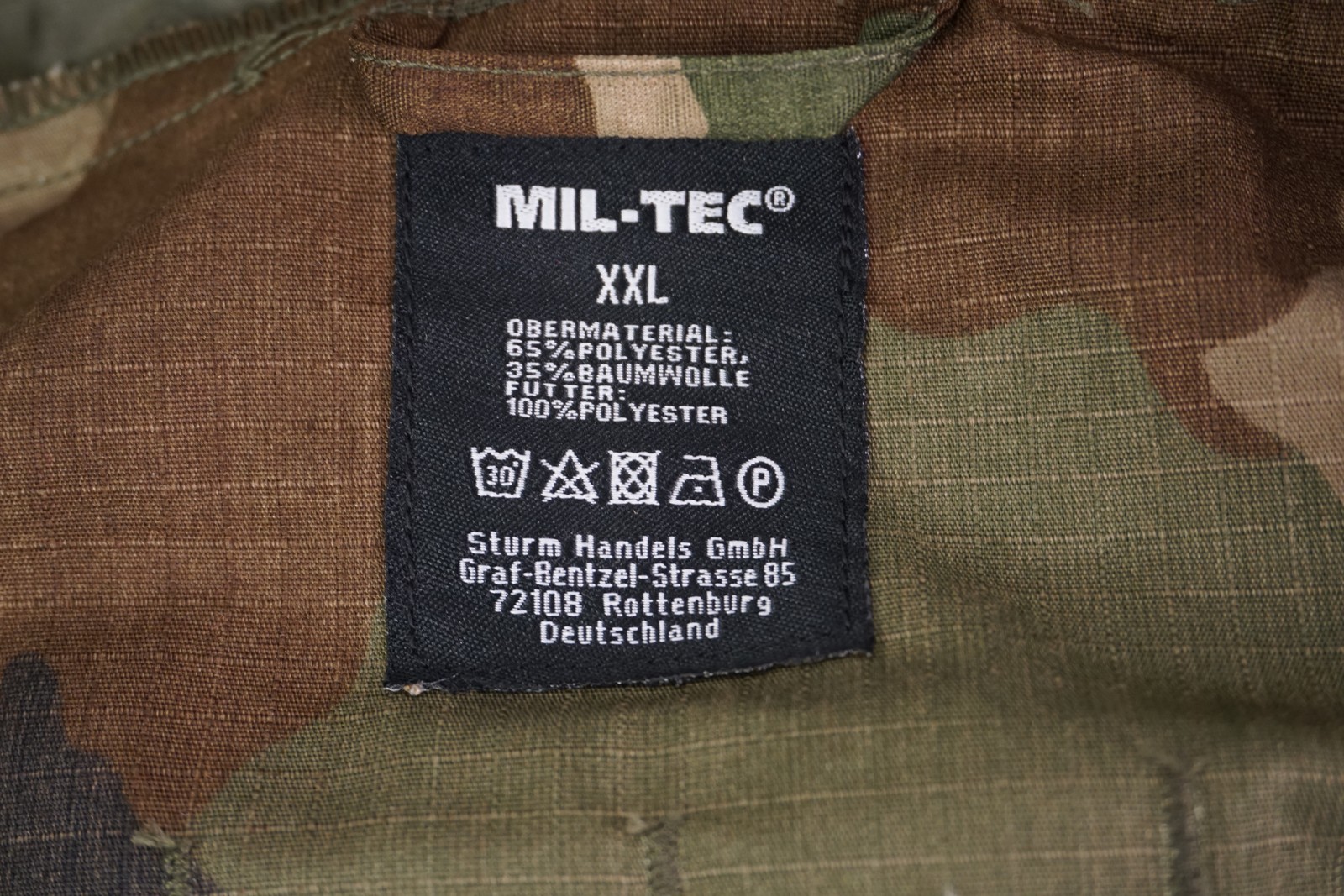 Mil-Tec Lightweight Smock Military Parka CCE In Green Camo Men’s Size XXL
