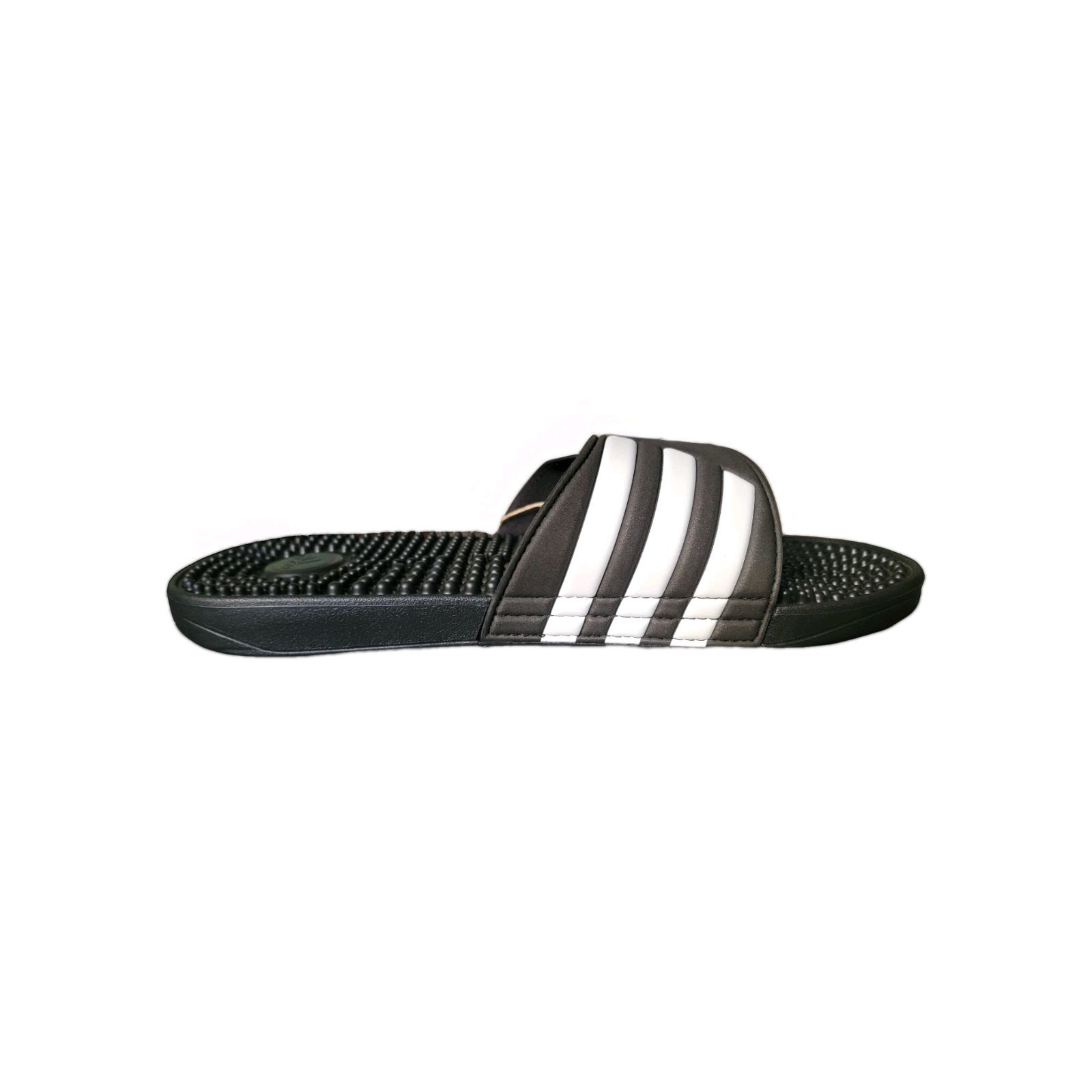 adidas Adissage Men’s Slides – Core Black/Cloud White/Core Black, US 12