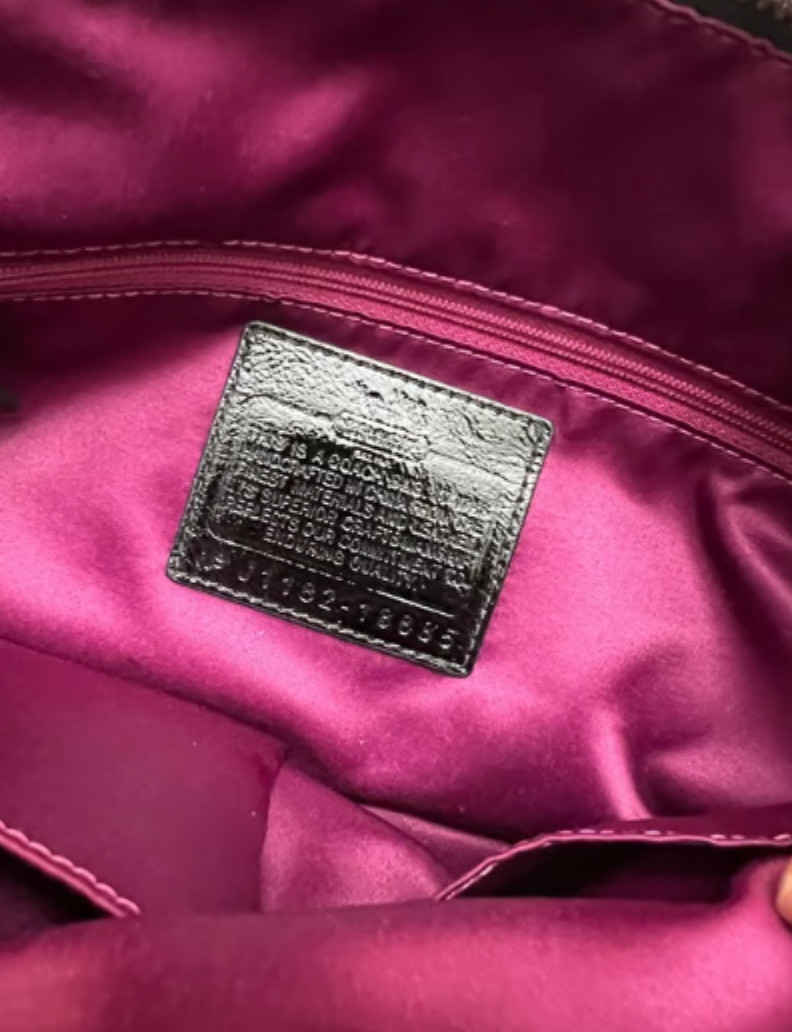Coach Sofia shoulder pleated handbag