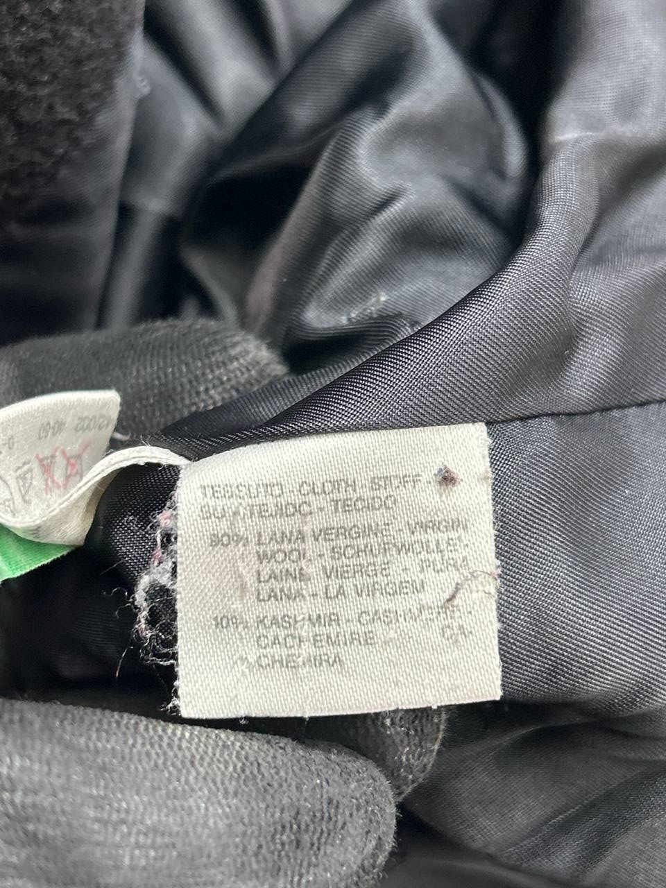 Max Mara Overcoat Womens 6 Black Wool Jacket