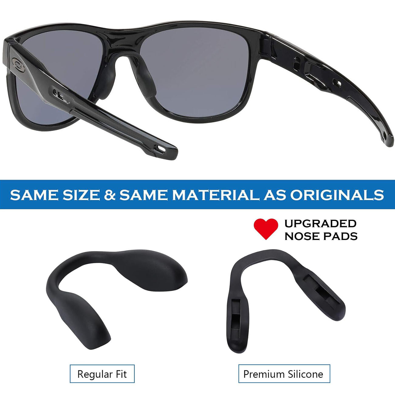 Replacement Nose Pads Nosepiece for Oakley Split Shot OO9416 Split Time OO4129