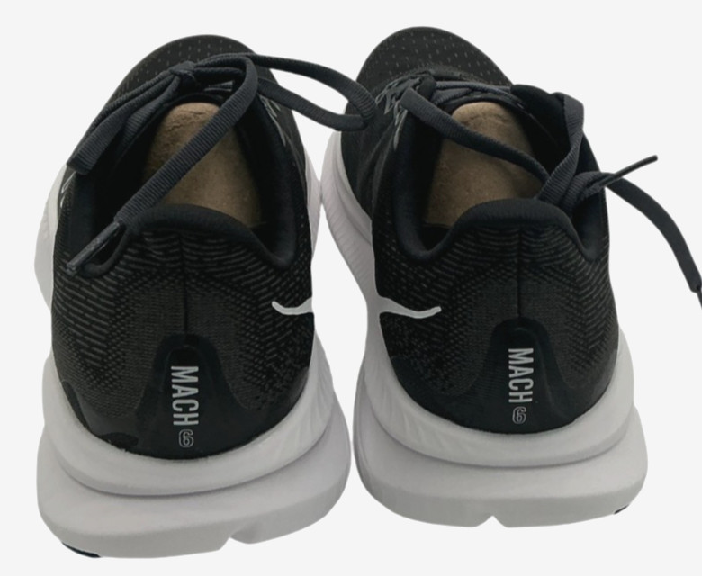 Hoka Mach 6 Women’s Size 7.5 D (Wide) Black/White Running Shoes