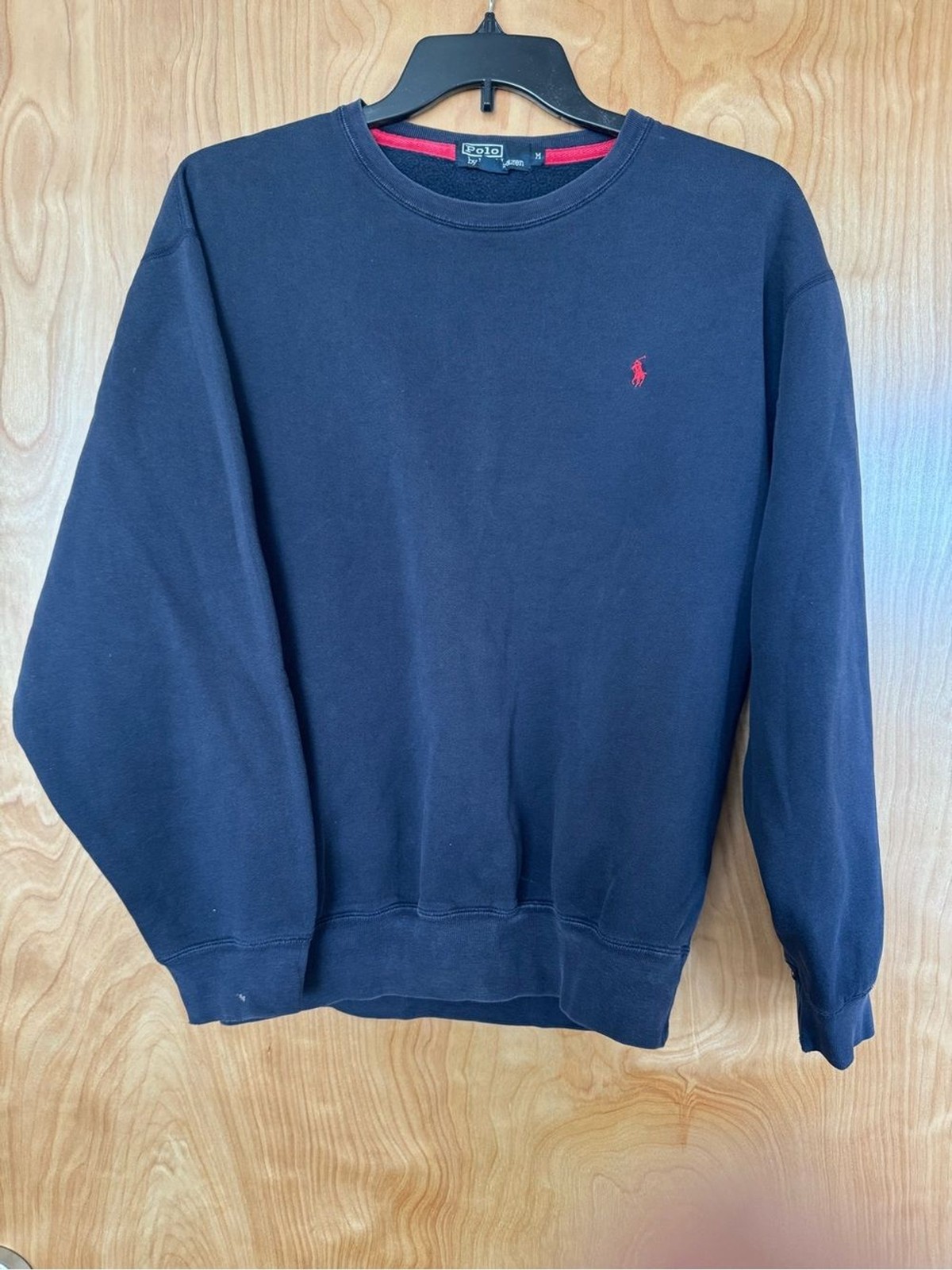 Polo by Ralph Lauren Navy Crewneck Sweatshirt with Red Pony