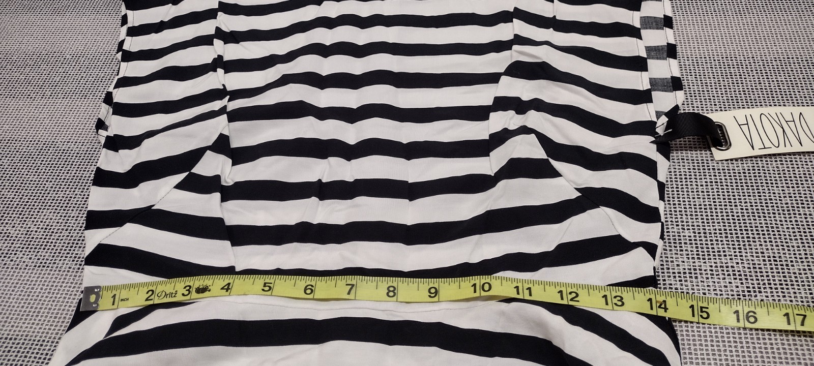 BB Dakota Black & White Stripes Dress Striped Emo Euro 30 USA 8 Waist 28 inches