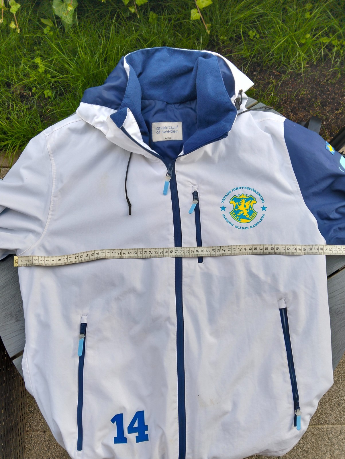 YIF Ystads IF Team Jacket Large Sweden Handball Club Issued Hooded Jacket L