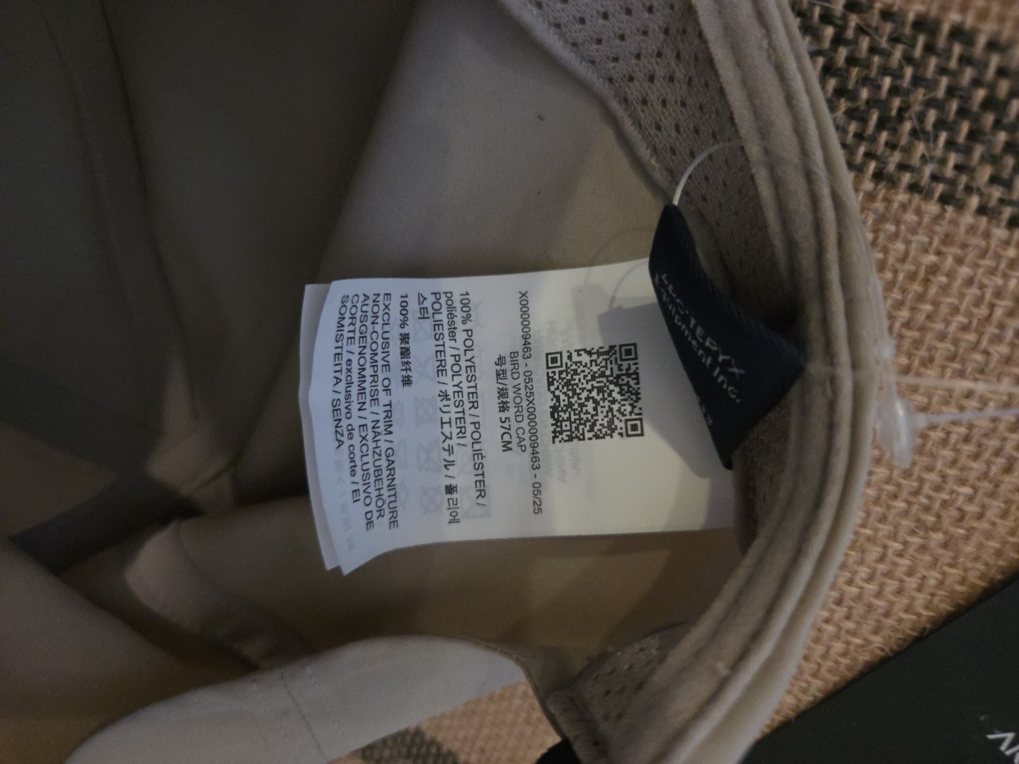Arc’Teryx Bird Word Cap Hat Beige X000009463 Men’s hats, popular brands, popular