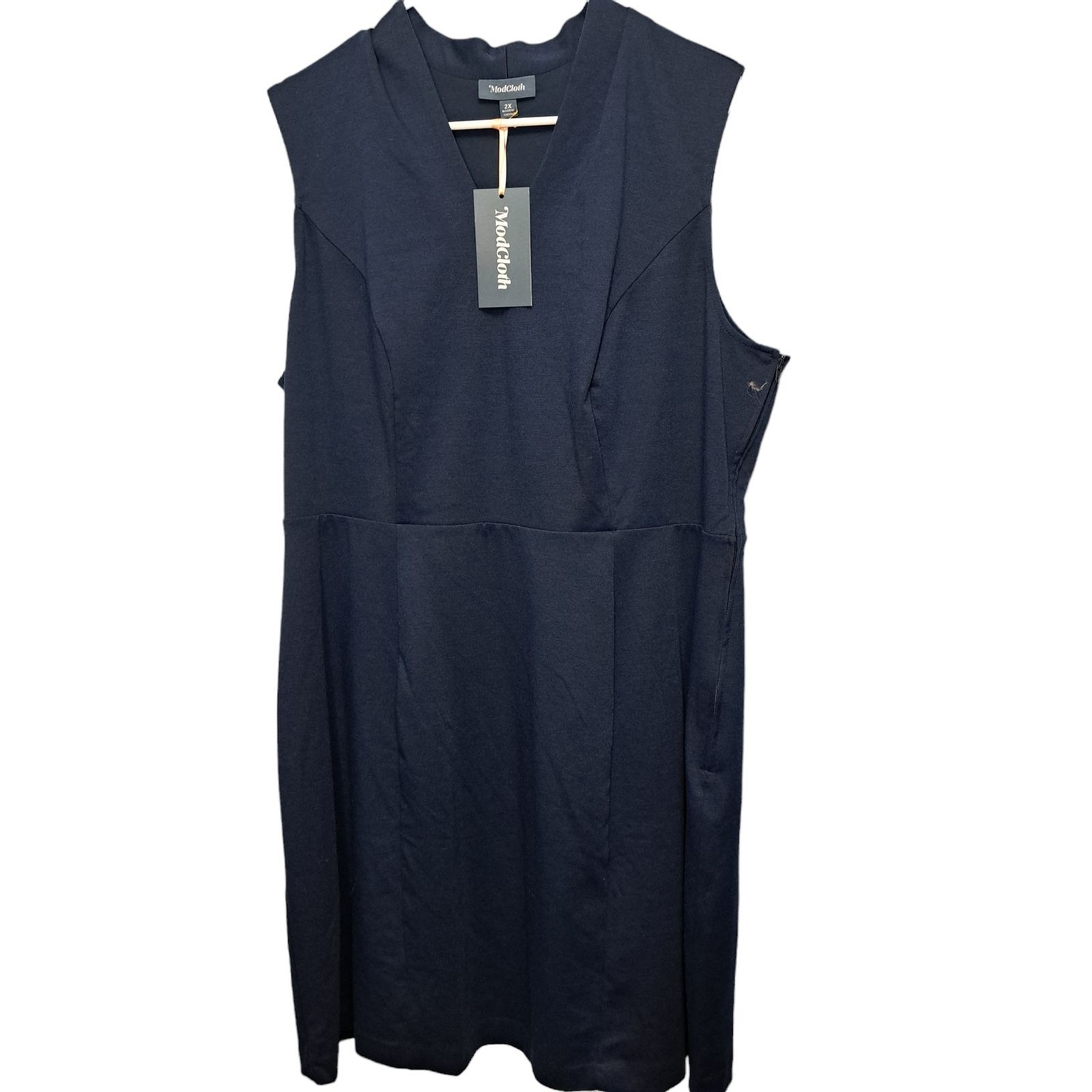 Modcloth Women’s Navy Blue Sleeveless Career Wear to Work Dress Plus Size 2X NEW