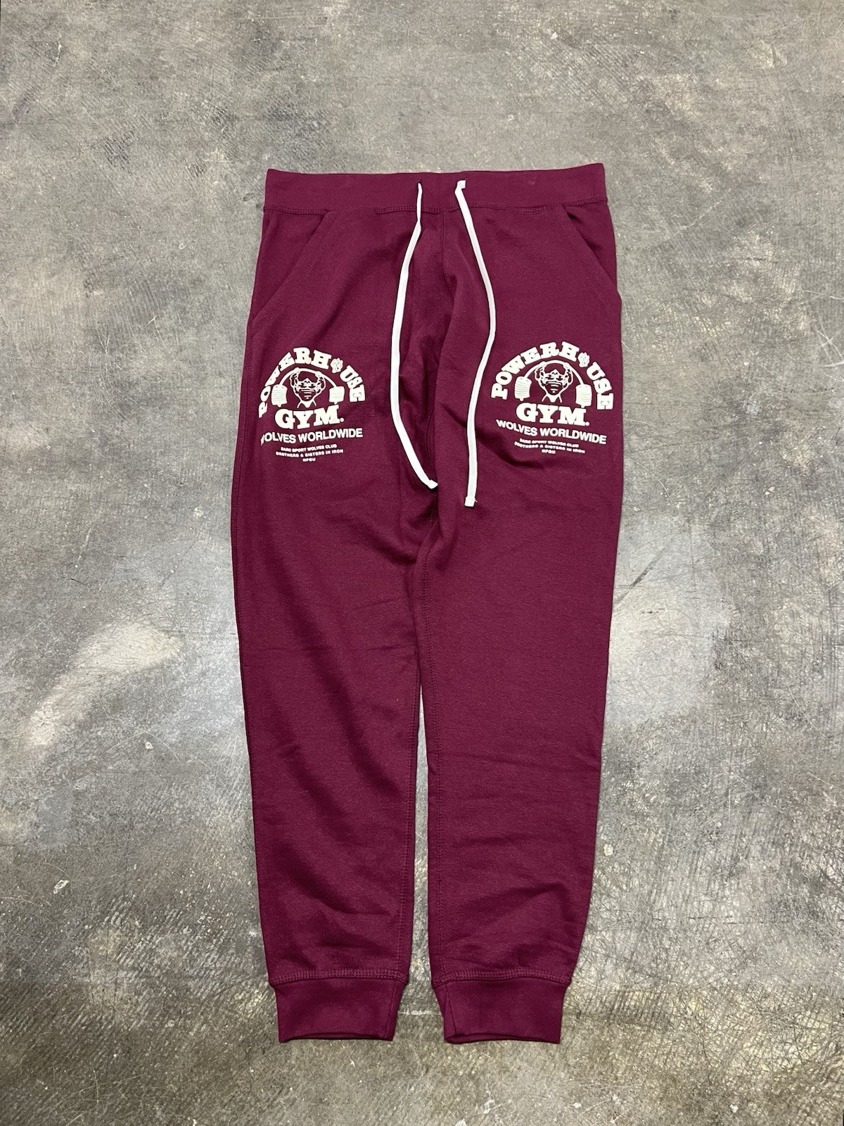 Darc Sport Powerhouse Gym Mens Jogger Sweatpants Size XL Maroon