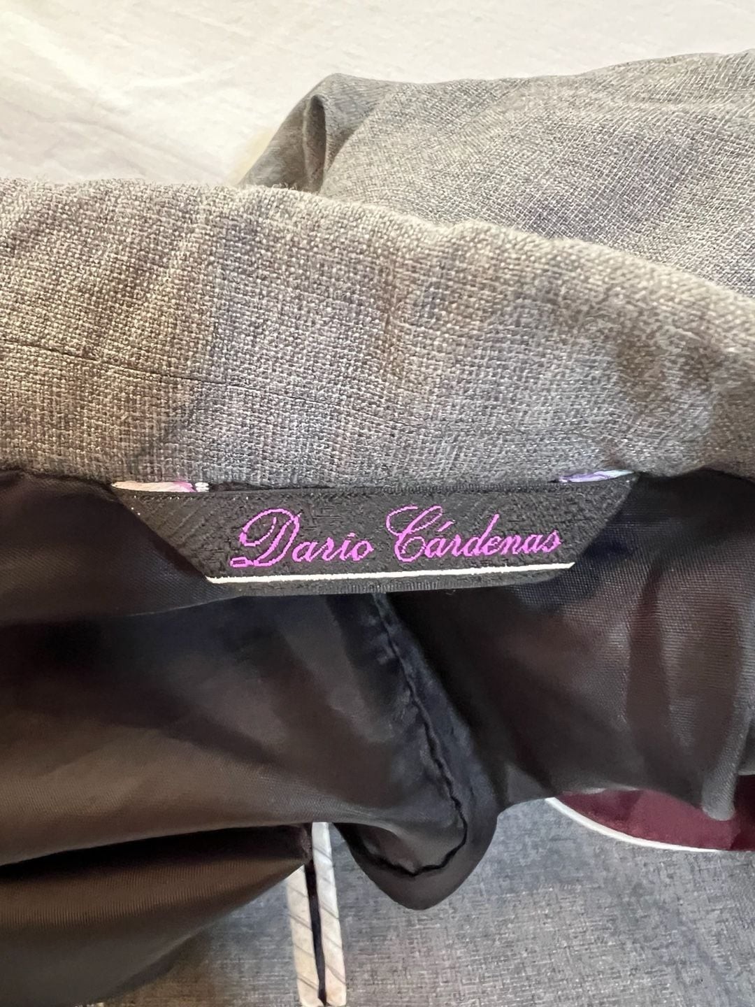 Dario Cárdenas Gray Two-Button Blazer Sport Coat