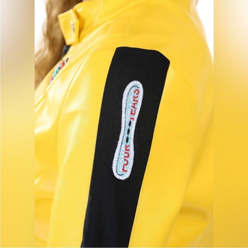 NEW Kill Bill Beatrix Kiddo Miramax Faux Leather 2 Piece Pant Jacket Size XL NWT