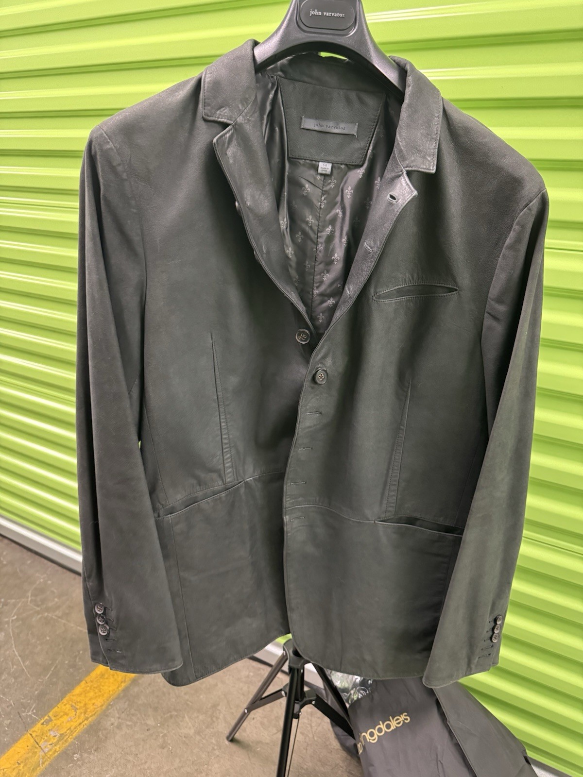 John Varvatos Woodward Jacket Goat Suede 56. NWOT