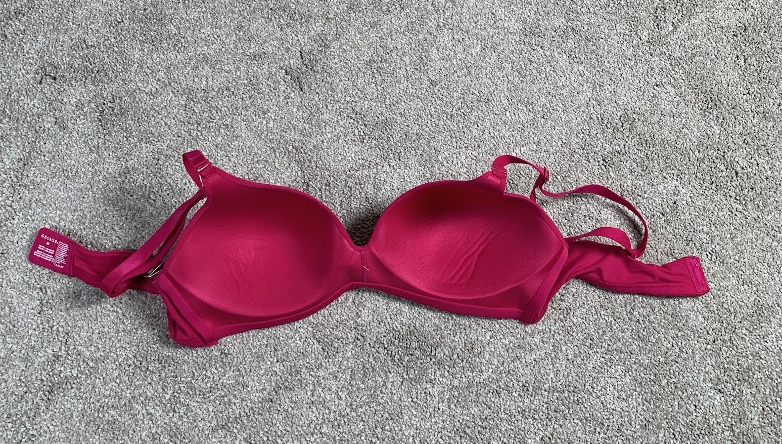 NWT George 38B Women’s Bra Convertible No Wire Undergarment Festive Fuchsia
