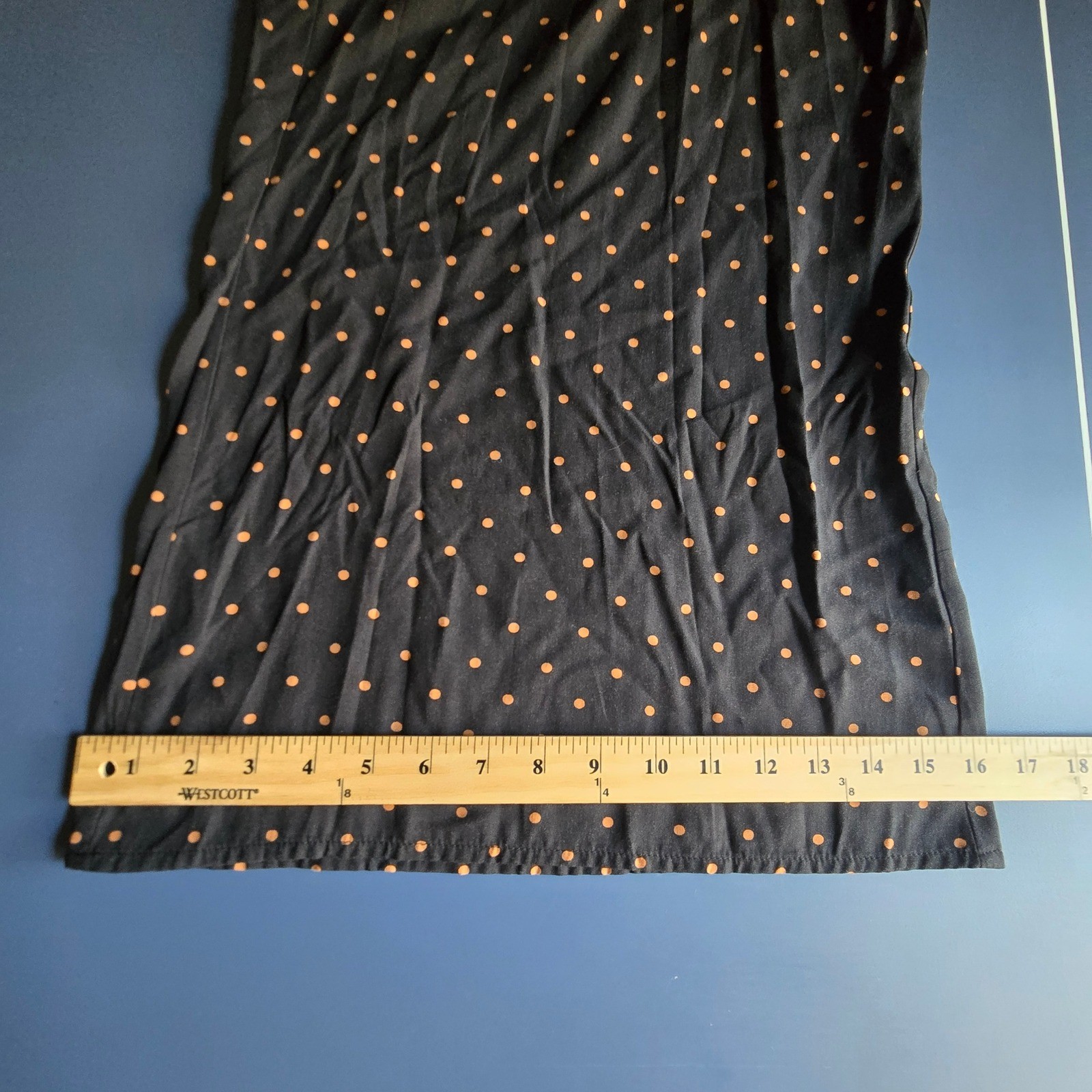 Black With Orange Polka Dot Wide Leg Crop Pants Womens 3X Nordstrom Rack