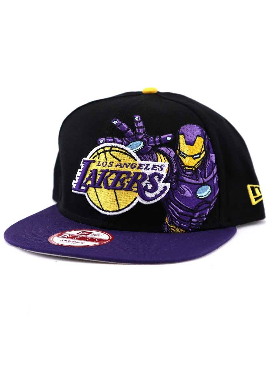 New Era Marvel Iron Man NBA Los Angeles LA Lakers 9fifty Snapback Hat Adjustable