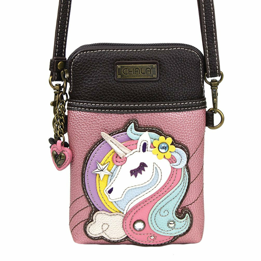Chala Cellphone Crossbody Unicorn Purse Convertible Strap NWT