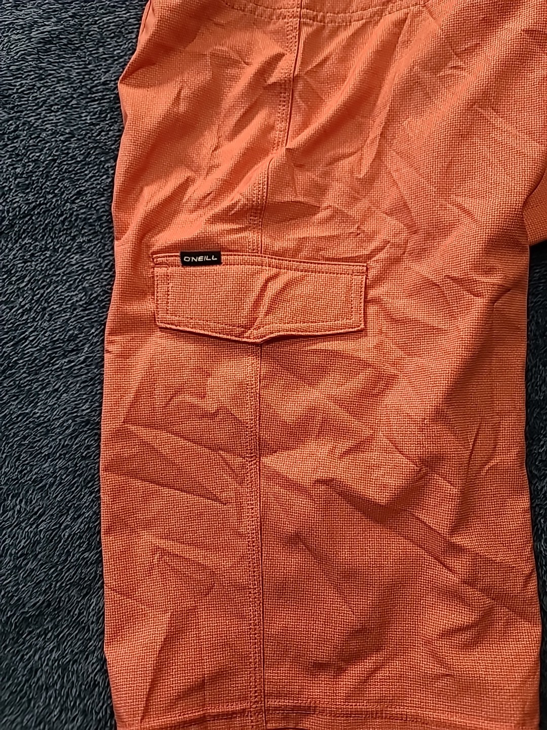 O’neill Mens 30 Weaver Below the Knee 21″ Orange/Pink Board Shorts Swim Cargo