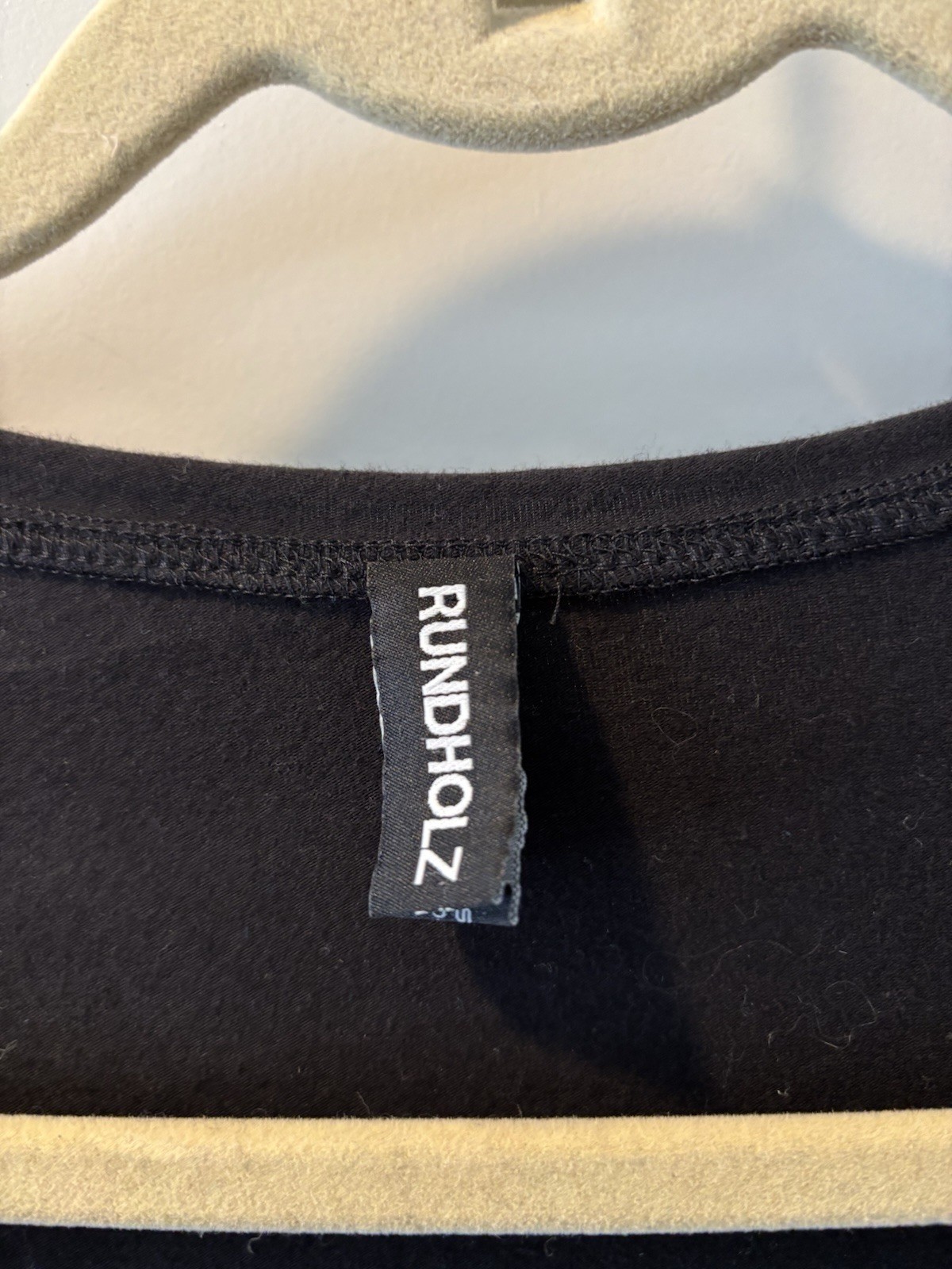 Rundholz Black Label SS14 Jersey Dress Attached Cotton Overshorts Drop Crotch S